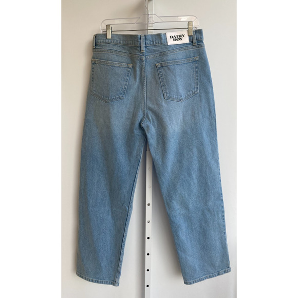 Dairy boy Relaxed Straight Leg Denim - Light Wash size 30. Slouchy denim grunge - Picture 7 of 10